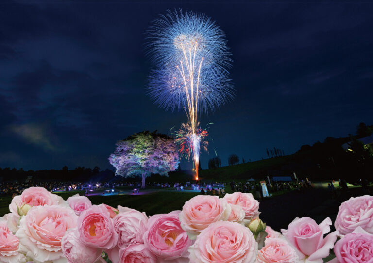 国営越後丘陵公園「長岡花火ローズファンタジー」